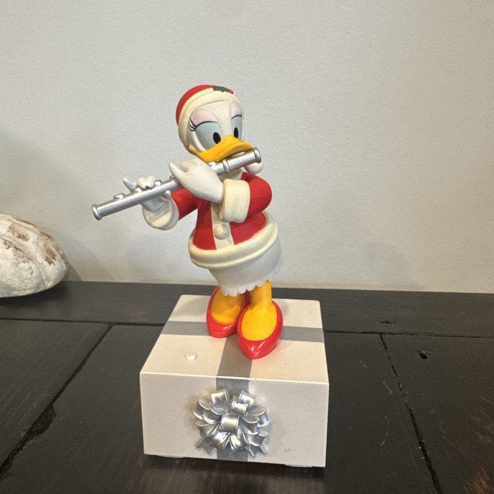 Disney Hallmark Holiday Daisy Duck Music Box Wireless Motion Tested Working